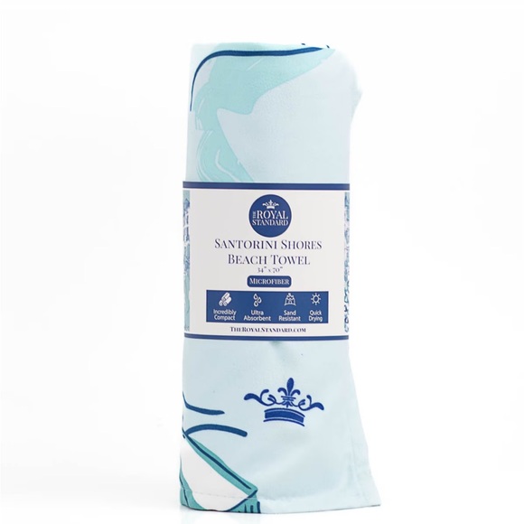 The Royal Standard Santorini Shores Beach Towel - Picture 2 of 5
